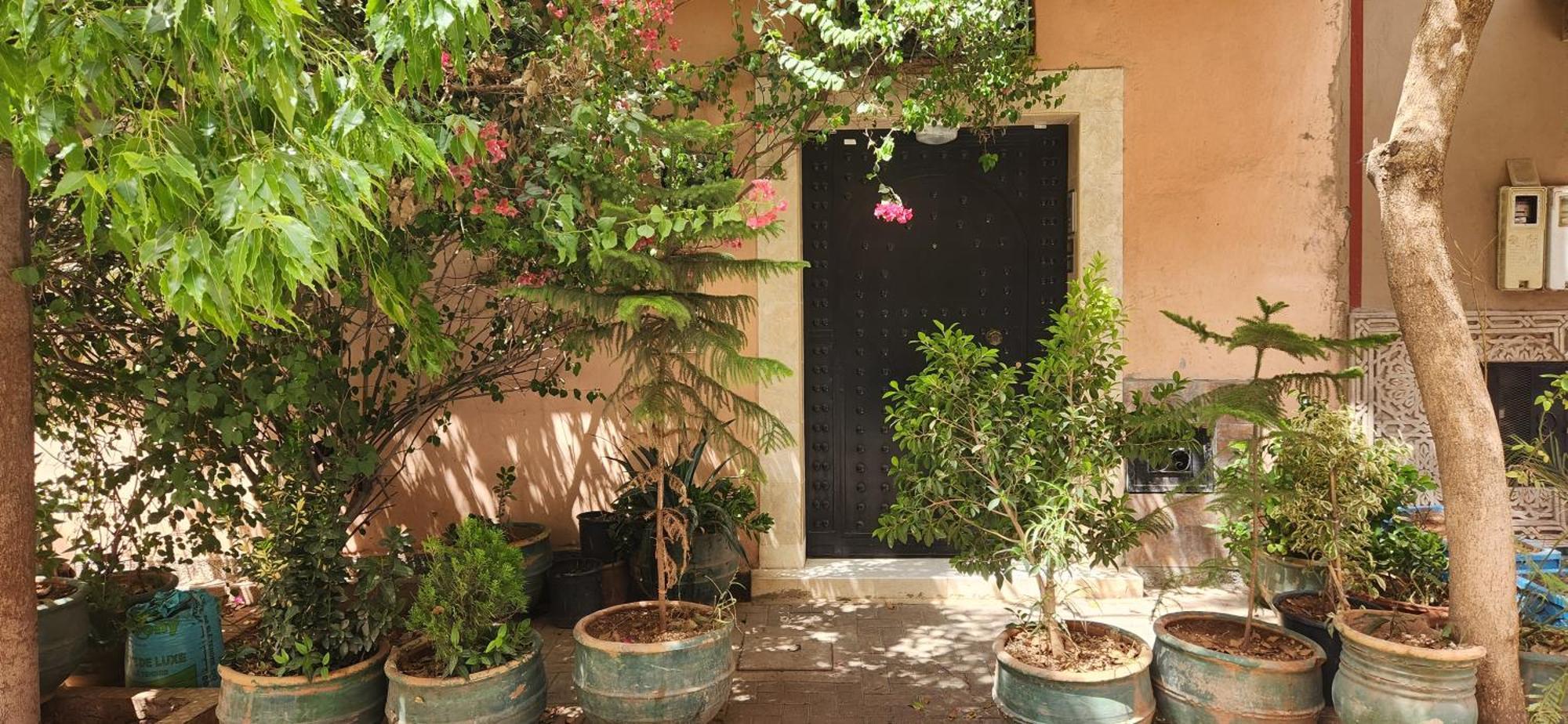 Appartement Riad 5Min A Pied De L'Aeroport Marrakesh Exteriör bild