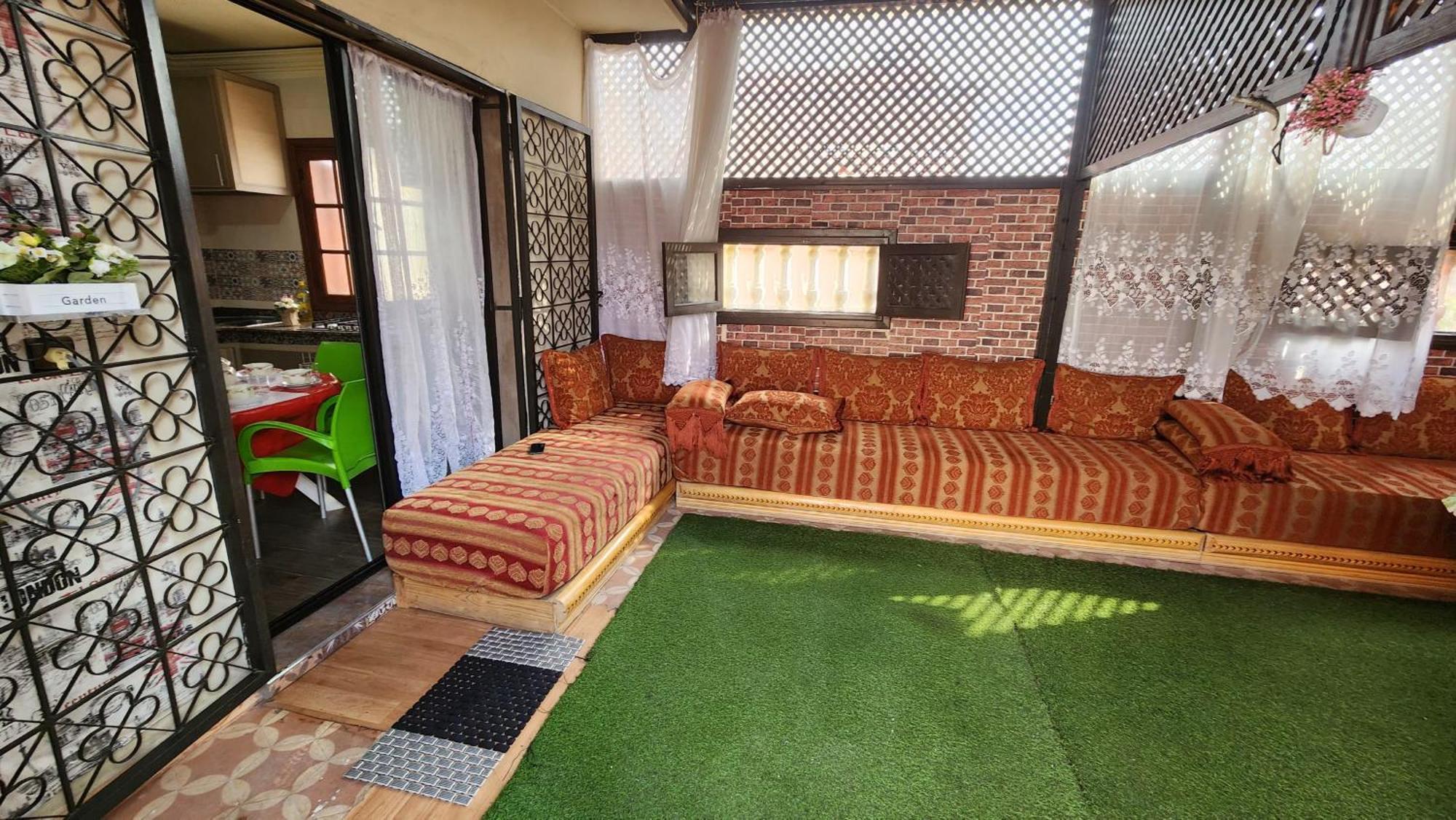 Appartement Riad 5Min A Pied De L'Aeroport Marrakesh Exteriör bild