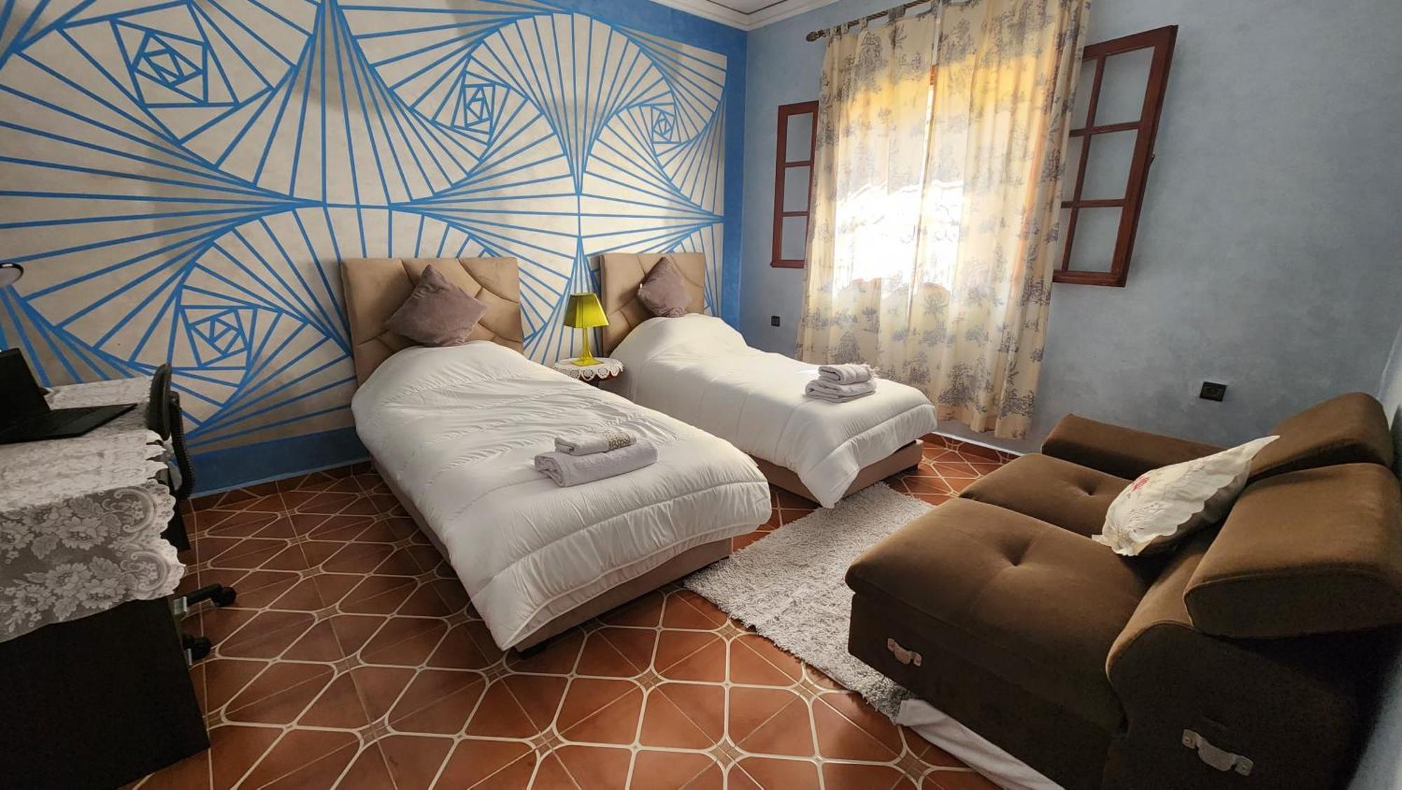 Appartement Riad 5Min A Pied De L'Aeroport Marrakesh Exteriör bild