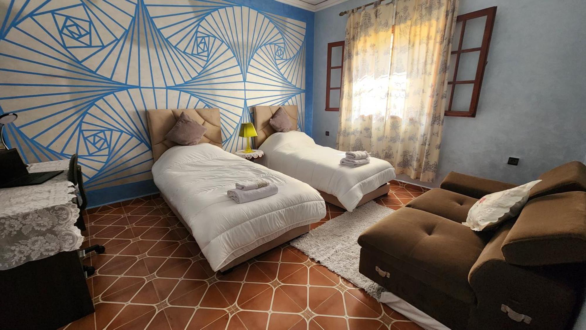 Appartement Riad 5Min A Pied De L'Aeroport Marrakesh Exteriör bild