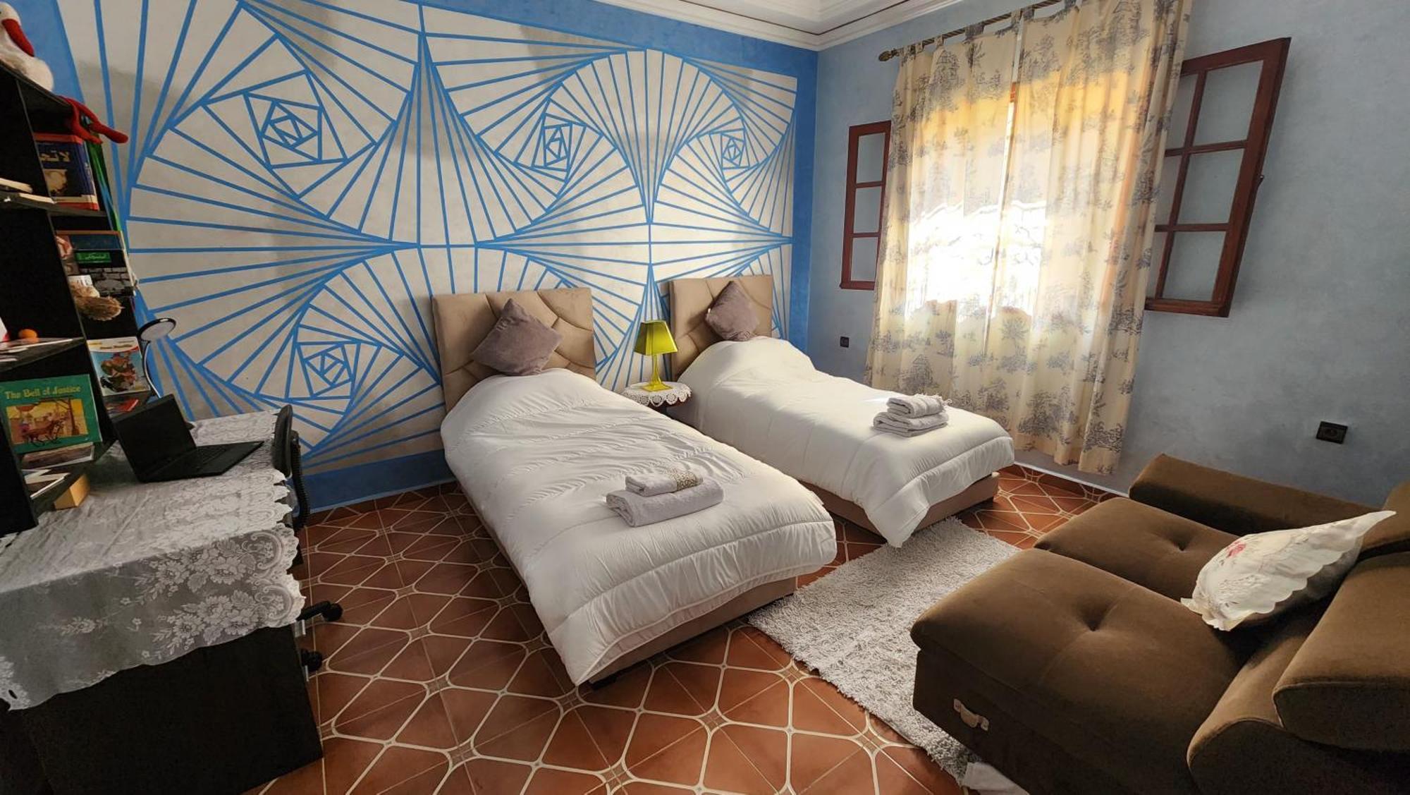 Appartement Riad 5Min A Pied De L'Aeroport Marrakesh Exteriör bild